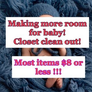 Major closet clean out to make room for baby!